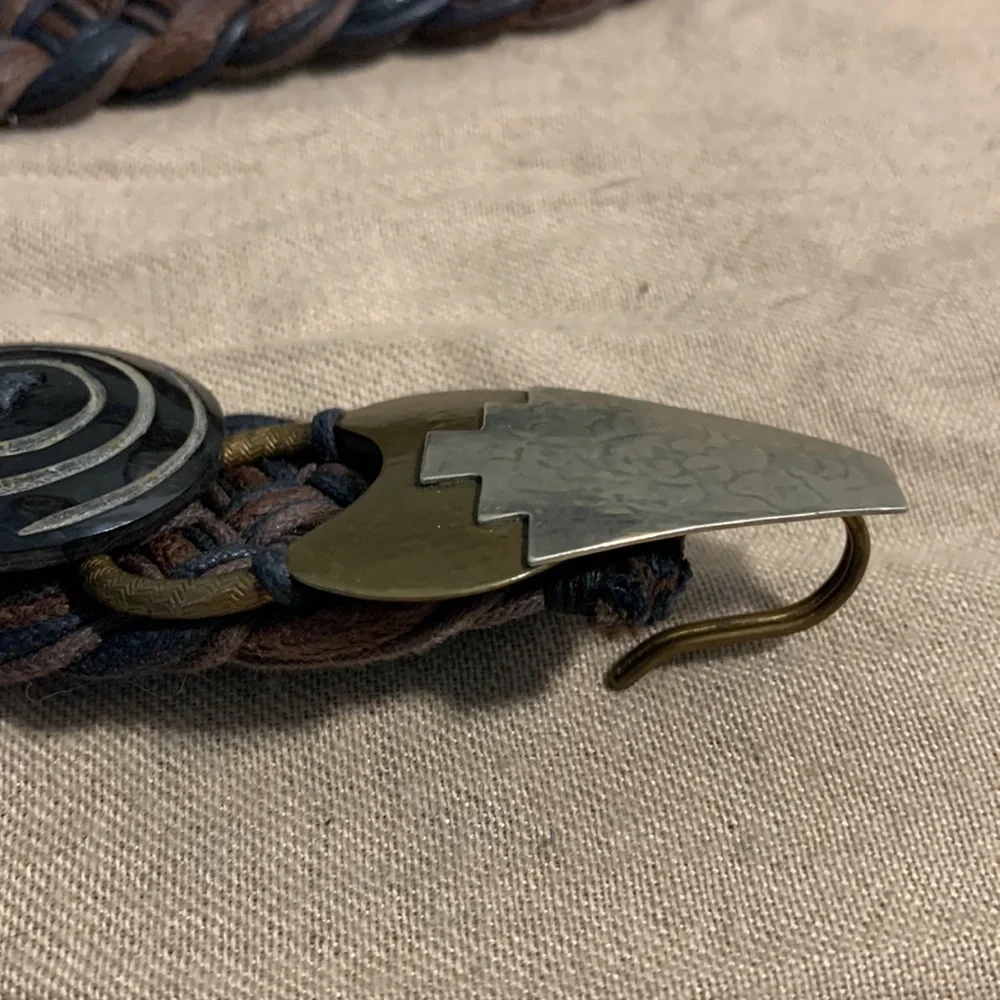 Vintage Abstract Metalwork Looking Belt - Picture 8 of 10